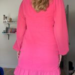 Pink Ruffle Mini Dress Size M Photo 2