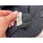 Sisley 100% Wool, Made in Italy cardigan sweater in dark gray size S. *Has flaw* Photo 2