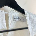 Petal and Pup Merletto Short Sleeve Cutout Eyelet Maxi Dress in White Size Small Photo 7