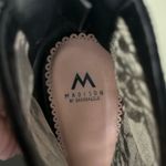 Madison by Shoedazzle Alanna high heel black suede lace booties back zip Size 7 Photo 9