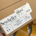 Seychelles Timber Gold Metallic Platform Wood Chunky Block Heel Sandal NEW Photo 8