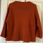 Chico's Chico’s Black Label 100% Cashmere Sweater Rust Orange Boxy Cropped size 1 medium Photo 3