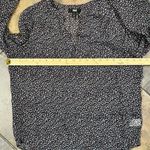 Paige  Floral V-neck 100% Silk Sheer Blouse Small Photo 8