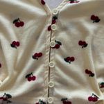 Riley & James  Polo Shirt Yellow Cherry Print Long Sleeve Size XS VGUC Photo 2