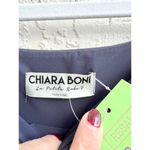 Chiara Boni  Long Sleeve Square Neck Bodycon Midi Dress Navy Blue Women's 42 / 6 Photo 3