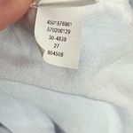 White House | Black Market  • Chambray Blue Soft Skirt Embroidered Trim Eyelet Photo 4