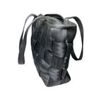 Harveys black medium seatbelt Woven Tote Bag purse structured neutral casual Photo 1