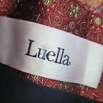 Luella Bartley Orange with Velvet Mid Length Dress Size 36 Photo 7