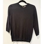 Philosophy  Sweater Womens Small Black 3/4 Sleeve Stretch Lightweight Travel Photo 0