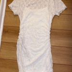 Lace white dress with slip attached Size M Photo 0