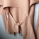 Vince  Wool Cashmere Open Tie Back Ribbed Bateau Sweater Size Small‎ Soft Classic Photo 4