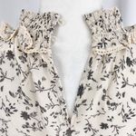 Bishop and Young New Floral Print Ruffle Smocked High Neck Top Isabel Ivory Photo 16