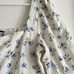 Old Navy NWT white & blue floral baby doll mini dress SZ M Peasant Photo 6