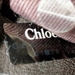 Chloé CHLOE ECLIPSE Logo Chocolate Brown Shoulder Bag with Exterior Zipper Pockets Photo 5