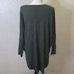Hopely gray striped loose fit tight sleeves shirt Green Size L Photo 3