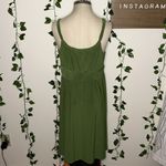 Jones New York Green Boatneck Long Sleeveless Toga Dress Photo 2