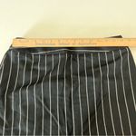 Armani Collezioni  Women Pencil Skirt 100% Wool Size 8 Black Pinstripe Italy Made Photo 6