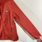 LL Bean Women Burnt Orange Full Zip Fleece Jacket Size L Size L Photo 5