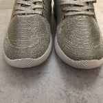 Qupid  Silver Metallic Flyknit Spyrock Sneakers NEW Photo 6