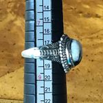White Buffalo Sterling Silver Ring Size 8 Photo 6