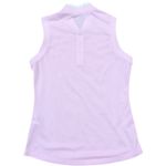 Adidas  Womens Golf Sleeveless Polo Shirt Pink Quarter Zip Size Medium Photo 4