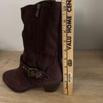 Diane Gilman  Brown Suede Western Ankle‎ Boots Womens 7.5W Studded Boho Riding Photo 8