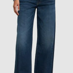 MOTHER Down Low Spinner Heel Jeans Digital Underground Wide Leg 32 NWT Blue Photo 0