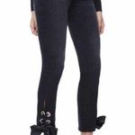 Good American Straight Leg Lace Up Ankle Jeans Black Sz 14/ 32 Photo 0