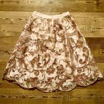 Anthropologie NWOT Maeve embroidered floral midi skirt farmhouse cottagecore Photo 0