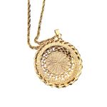 Vintage 1900 Indian Head Coin‎ Pendant on 24” Gold Tone Chain Photo 2