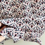 ZARA  Geometric Patterned Sleeveless Romper, White and Pink, Size Medium Photo 3