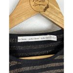 & Other Stories &Other Stories Striped Ribbed Knit Sweater Size Small S Black Gold Metallic Photo 1