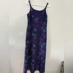 VTG 90s Y2K DBY Floral Dress Maxi Midi Dress Hippie Boho Blue Purple Size XS S Photo 1