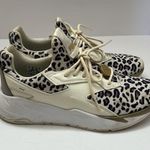 Puma Fier Nitro Leopard Women's Shoes Marshmallow Castlerock Ivory Off White 7.5 Photo 5