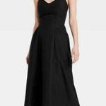 A New Day Women's Sleeveless Dress w/ Pockets smocking Black Size medium Photo 0