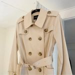 London Fog Double Breasted Trench Coat Size PXS Cream Photo 7