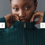 Pilcro  Anthropologie Green Quarter Zip Sweater Dress Small S New NWT RARE HTF Photo 2