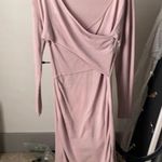 EXPRESS Long sleeve pink sweater dress  size large Photo 0