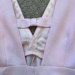 ZARA NWT  Baby Pink Jewel Button Pinafore Dress Bow V-Neck Zip Circle Skirt XS Photo 5
