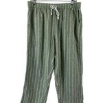 Beach Lunch Lounge Green & Tan Pants Photo 0