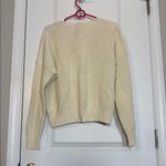 American Giant Chunky cropped crew sweater in creme white Size M Photo 5
