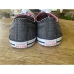 Converse  All Star Low Top Sneakers Black Denim with Pink Interior Women’s Sz 6 Photo 3