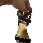 Chinese Laundry  Black & White Print Wedge Espadrille Sandals Women Sz 7.5 Photo 4