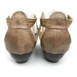 MIA  Womens Rosy Low Wedge Thong Gold Beaded Jeweled Sandal Size 9.5 Photo 2