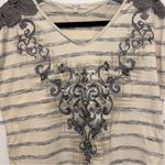 Miss Me  Striped Beaded Top Photo 6