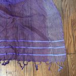 pier 1 scarf purple ombre weave‎ fringe Photo 2