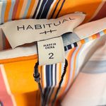 Habitual new ᯾ Skylar Asymettrical Handkerchief Hem Skirt ᯾ Tangerine Stripe Photo 9