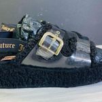 Juicy Couture  Slippers  JC-Griffin Women’s Black SZ 8 Faux Fur Photo 2