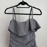 Kona Sol  Gingham Ruffle One Piece Swimsuit Women's‎ Swimwear size S Photo 1