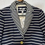 J.Crew J. Crew Schoolboy Navy Blue & White Striped Long Sleeve Button Blazer Size 00 Photo 1